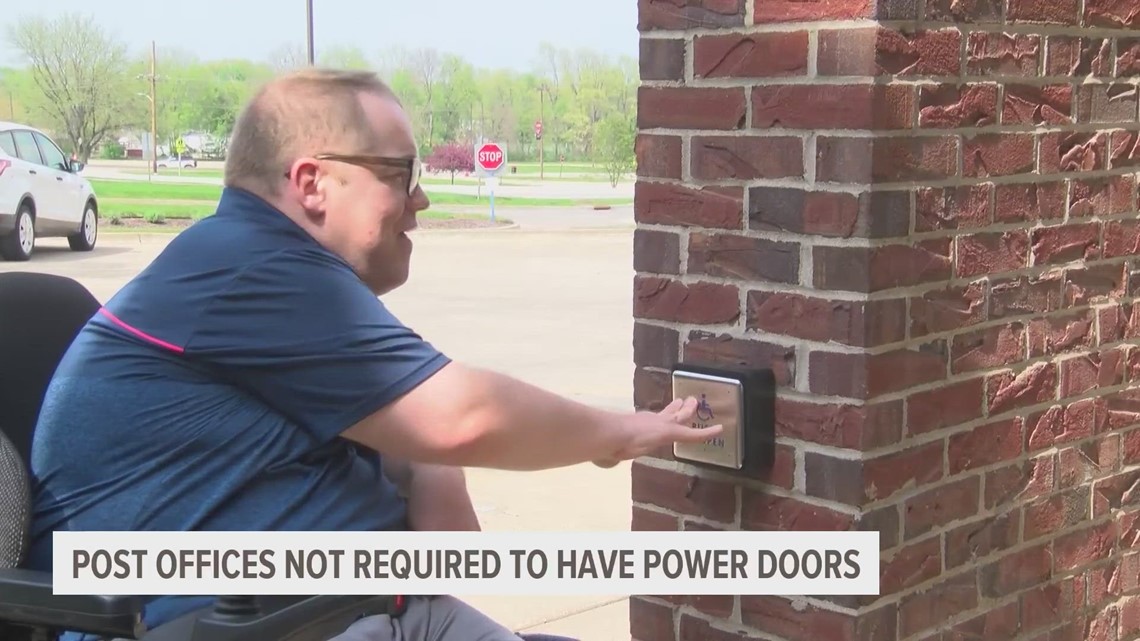 Adel post office installs powered door to improve accessibility - Vimarsana News