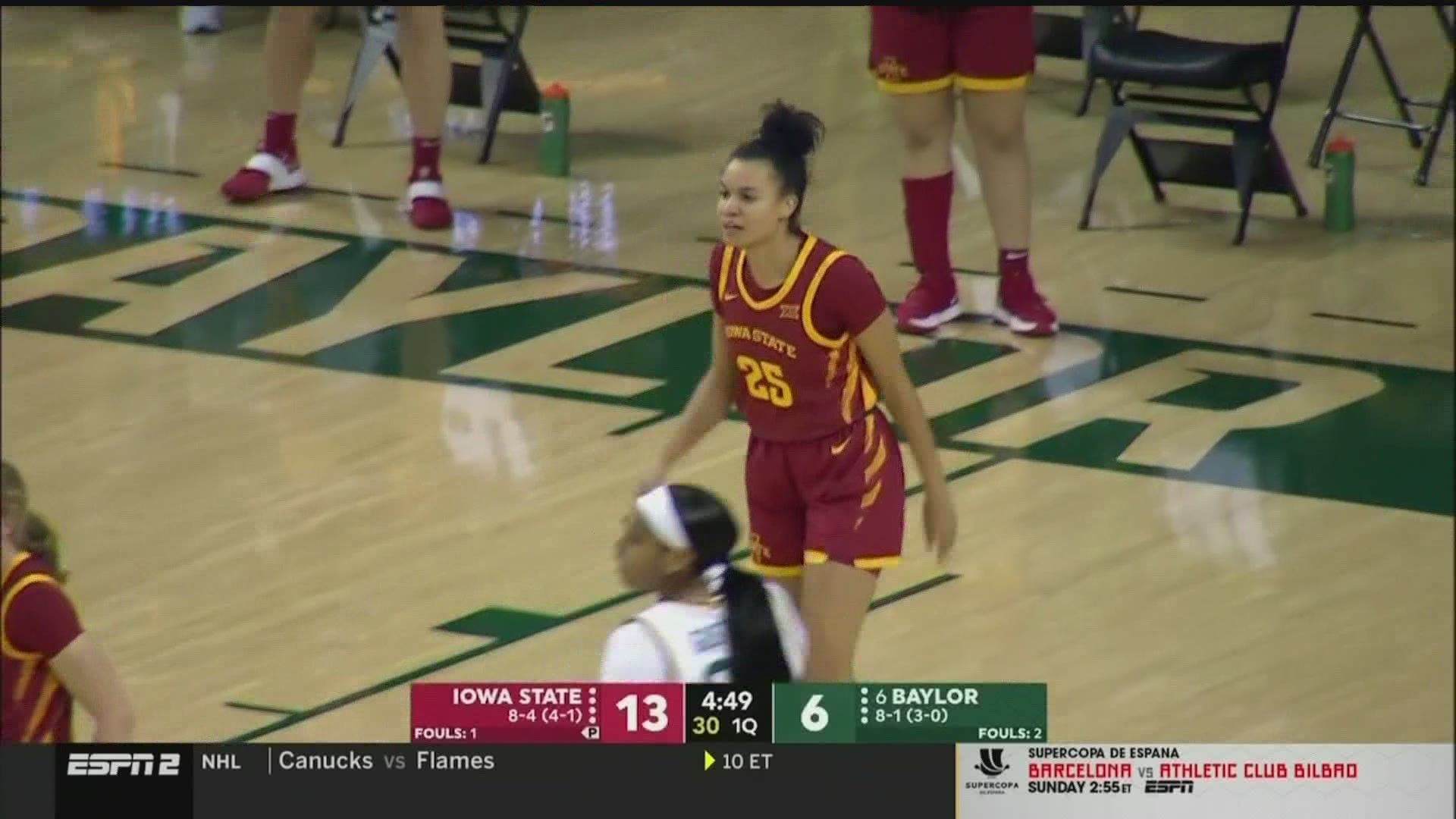 Iowa State women's basketball defeated the 6th ranked Baylor Bears team in a huge road win