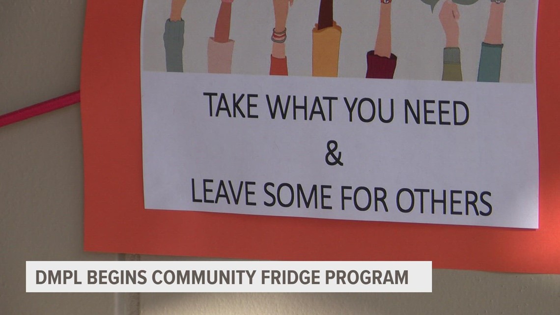 Des Moines Public Library opens two community fridges, pantries - Vimarsana News