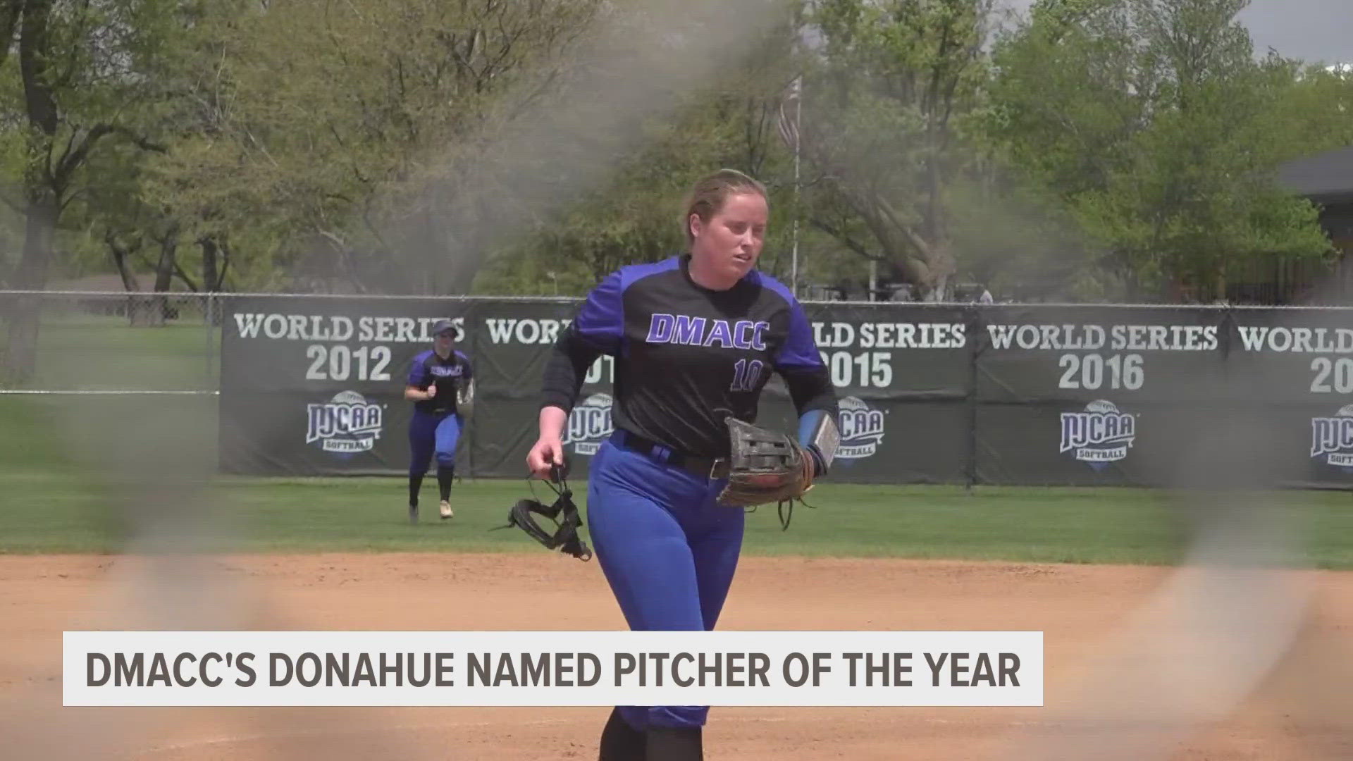 The season may be over, but DMACC pitcher Courtney Donahue continues to rack up the awards.