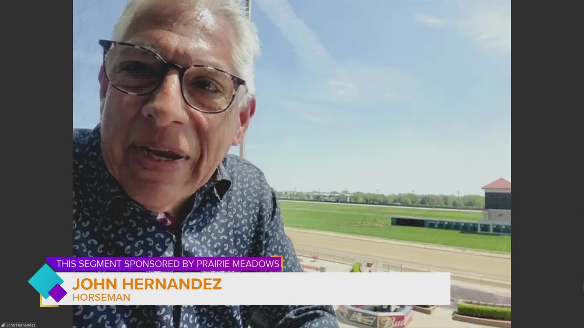 Horseman John Hernandez visits LIVE from Prairie Meadows Prairie Meadows Racetrack, Casino and Hotel as we get set for the return of LIVE RACING Friday May 13, 2022