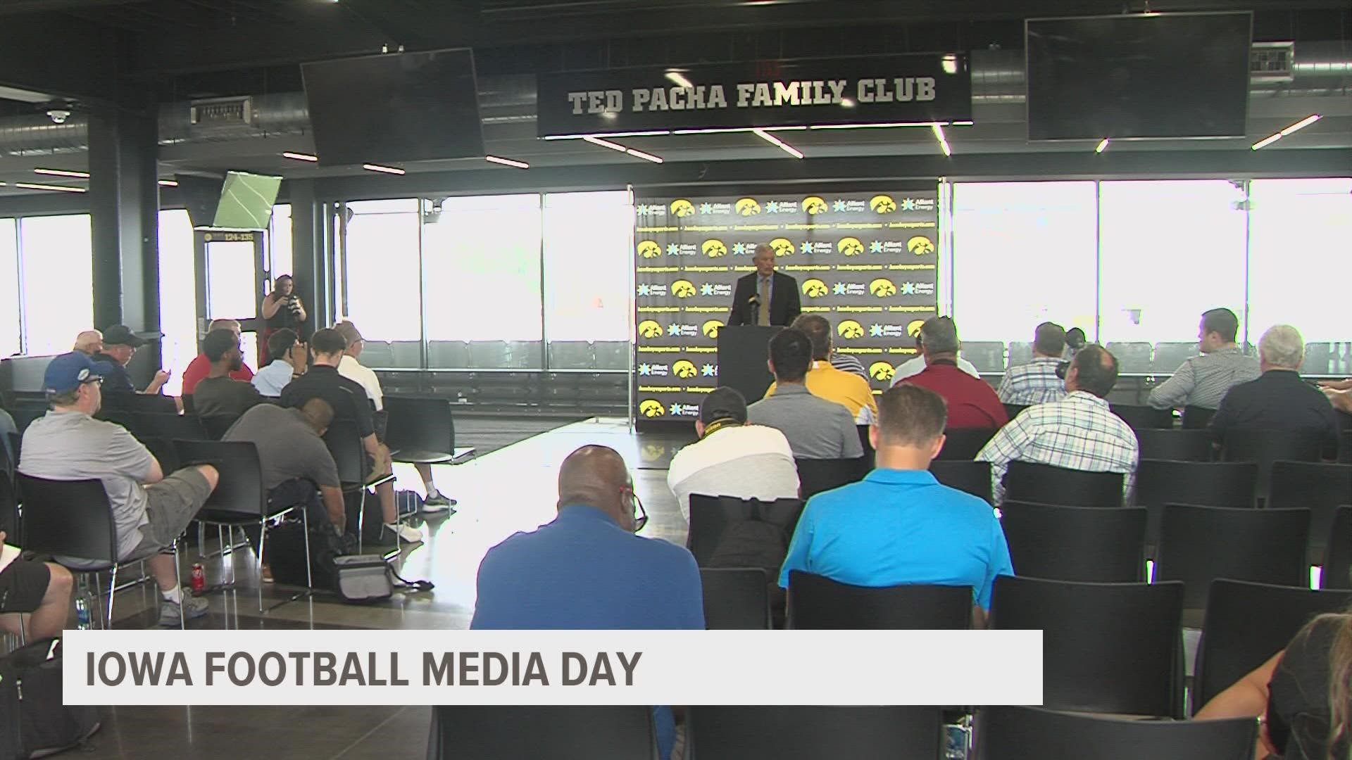 The Hawkeyes talked about the upcoming season at their media day.
