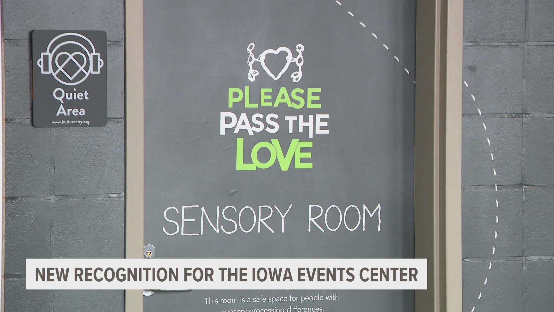 The room at the venue has different sensory features for those who have invisible disabilities like autism, PTSD or dementia.