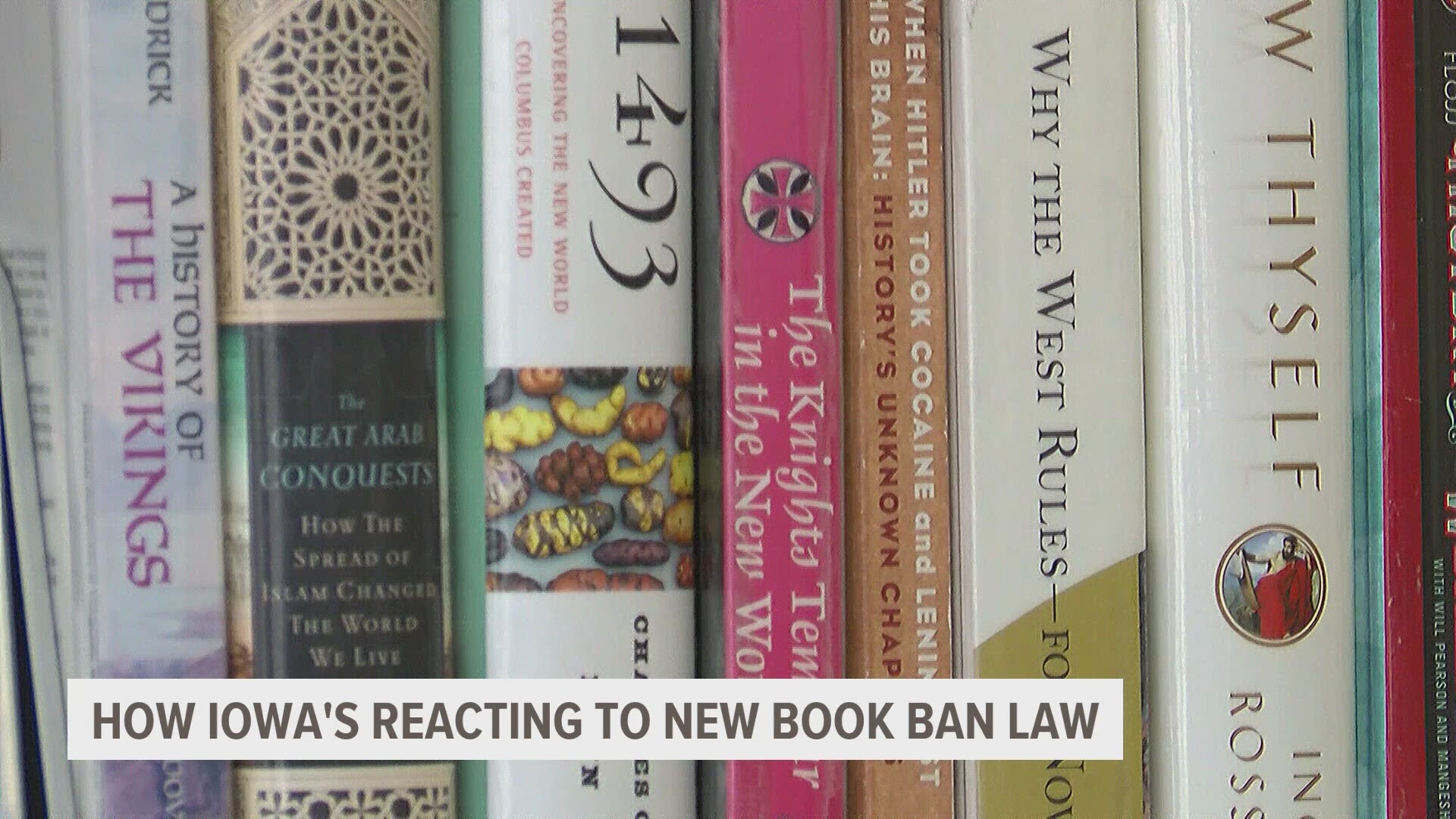 The district previously listed more than 380 books that could be removed from school library shelves in compliance with SF 496. Now, it contains 65 titles.