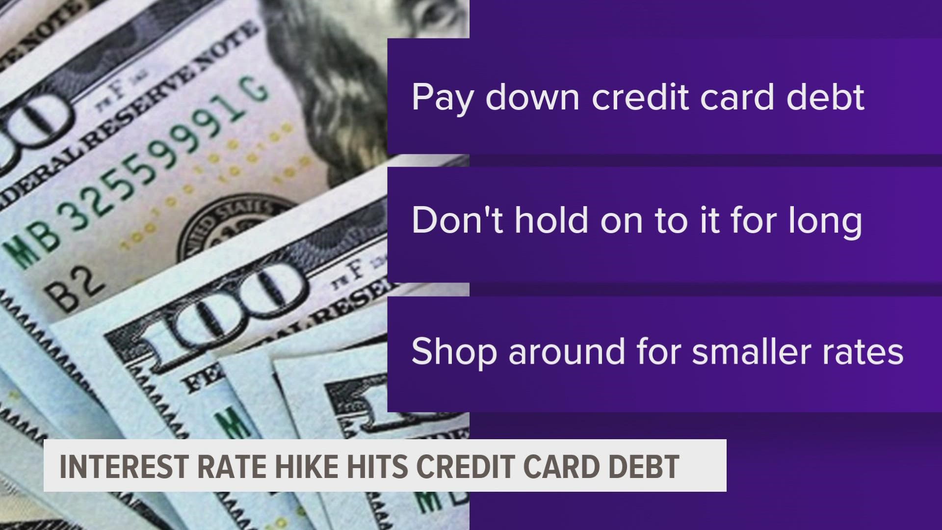 Financial advisor Mike Hammen spoke with Local 5 on how to manage credit card debt as interest rates increase.