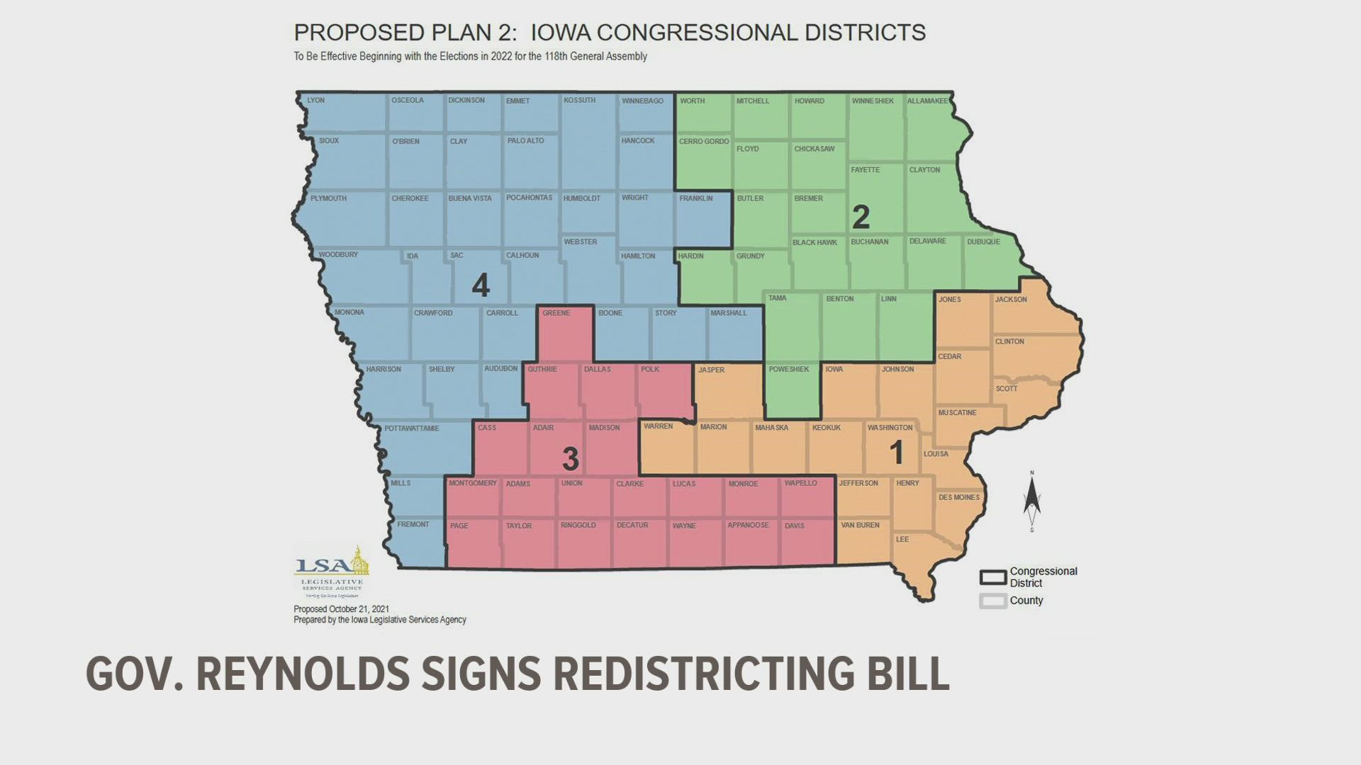Iowa lawmakers gave the OK on the second draft of maps last week.