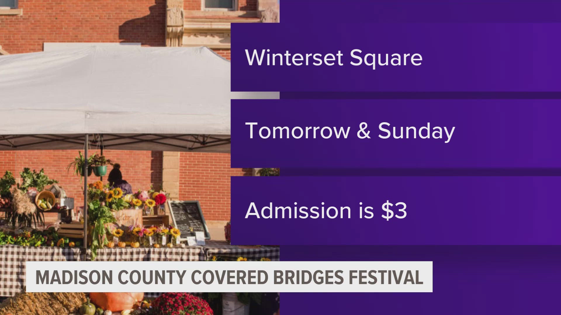 This weekend Madison County Covered Bridge Festival