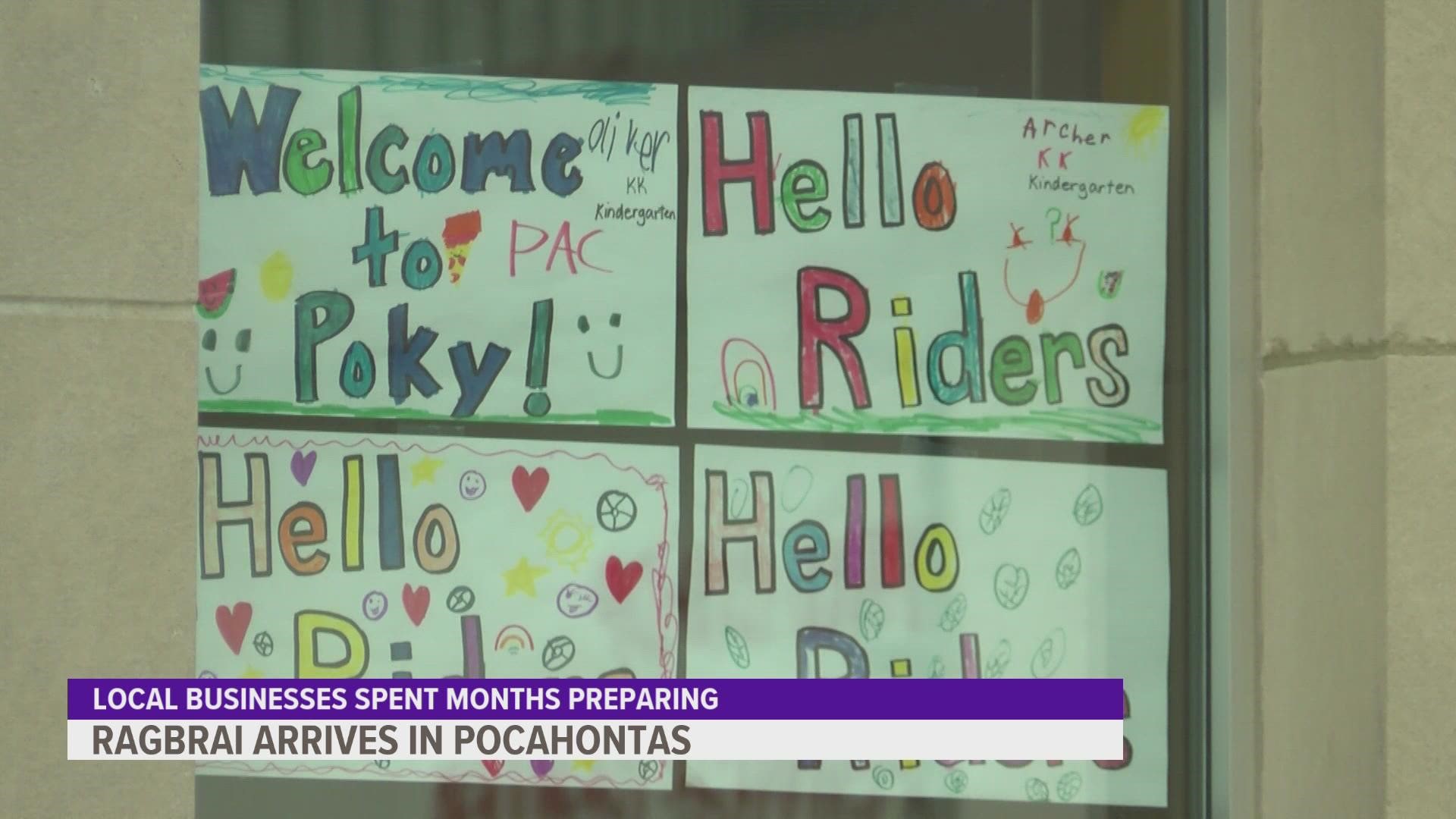 The small town of Pocahontas prepares for the excitement of being one of RAGBRAI's stops, anticipating an influx of visitors.