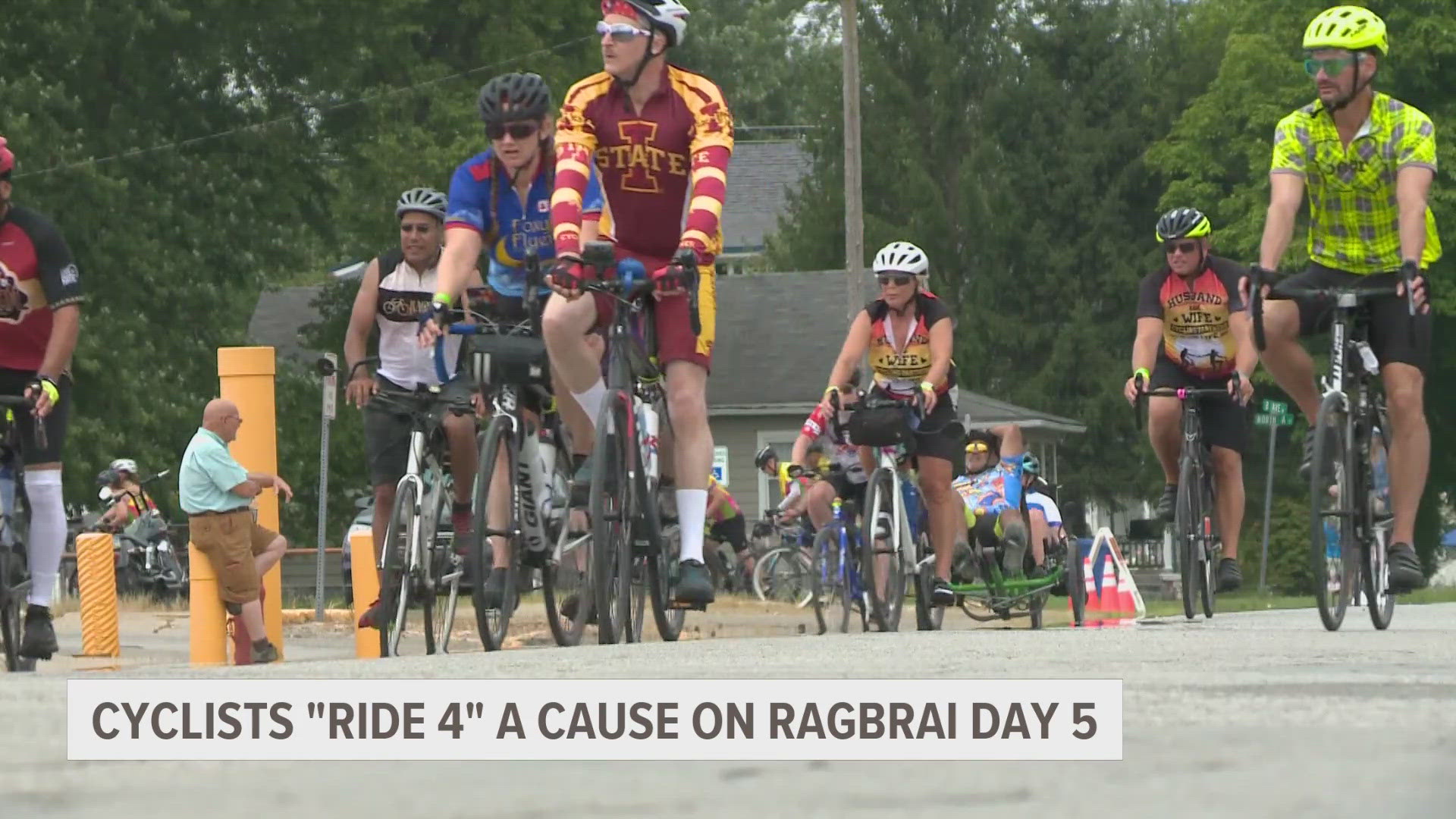 As cyclists get closer to the Mississippi River to close out RAGBRAI, everyone had the chance to share the story of why they are participating in this year's ride.