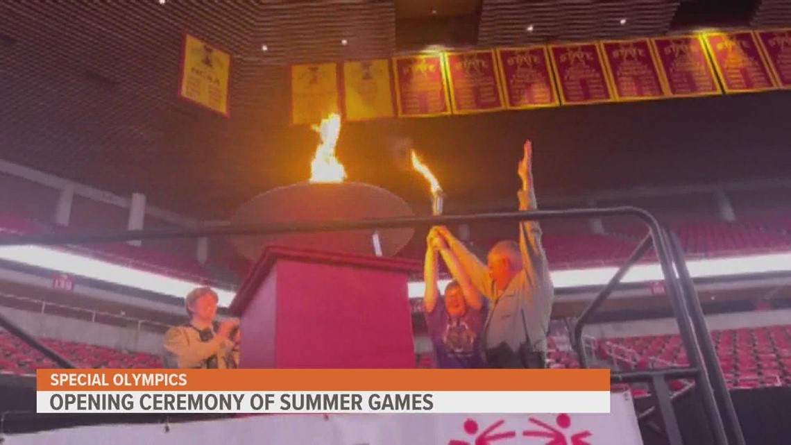 Opening Ceremonies for Special Olympics Iowa Summer Games