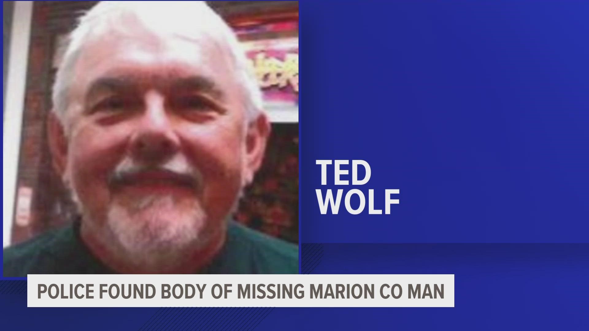 83-year-old Theodore "Ted" Wolf had been missing since Monday, Jan. 16, according to the Marion Police Department and Iowa Department of Public Safety.