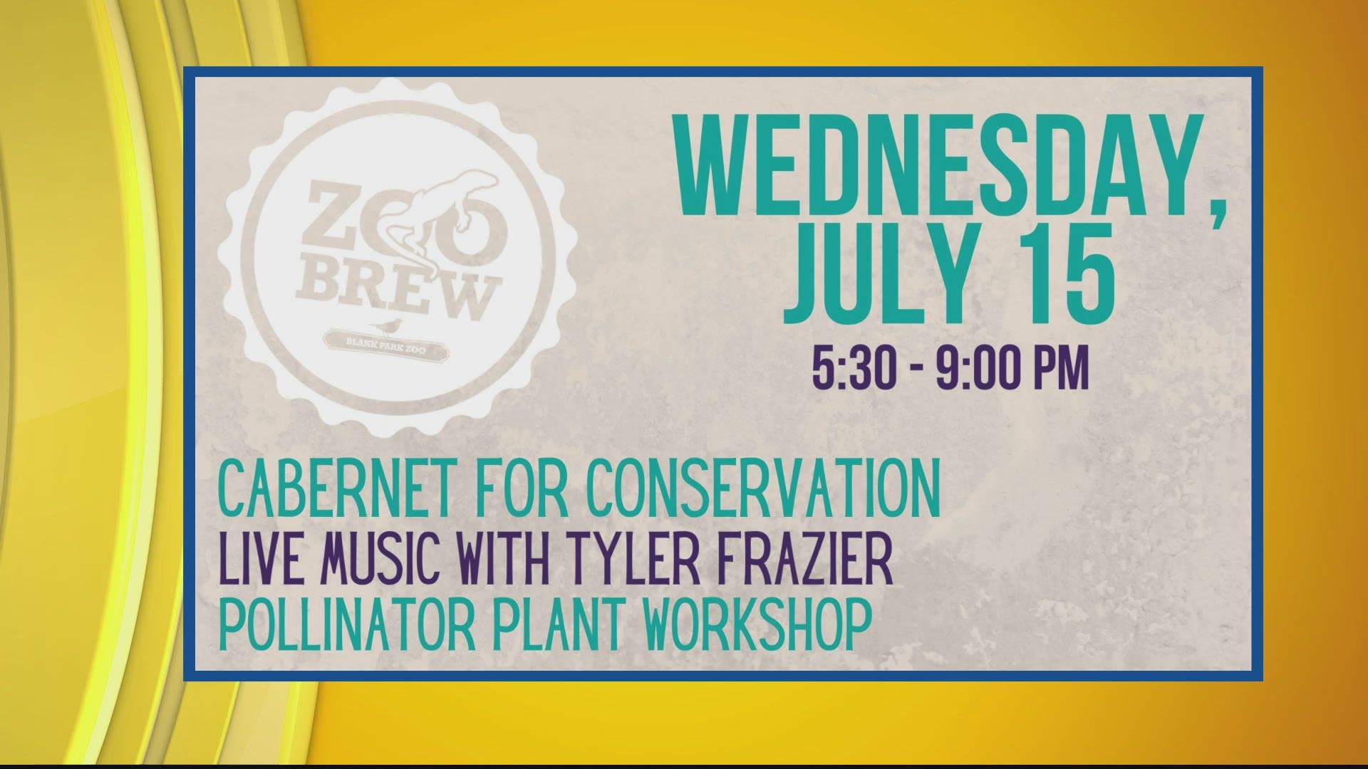 Zoo Brew is back tonight at the Blank Park Zoo with the theme "Cabernet for Conservation"