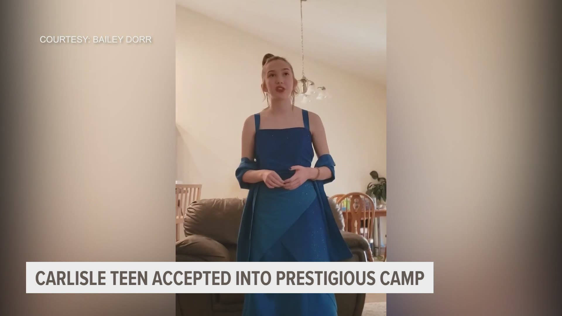 Bailey Dorr, a sophomore at Carlisle High School, will be attending a virtual camp lead by Tony Award-winning Kristin Chenoweth.