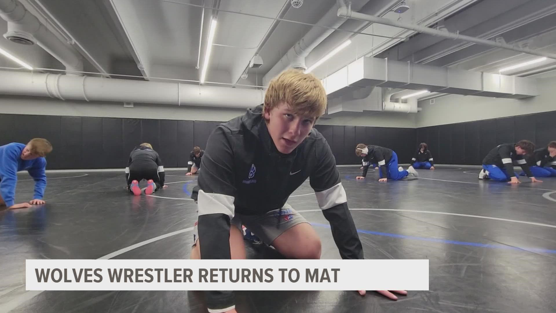 Three months ago, Cael Winter woke up with sharp pains in his chest. After nearly two weeks, two surgeries, shots and check-ups, he was finally able to wrestle.