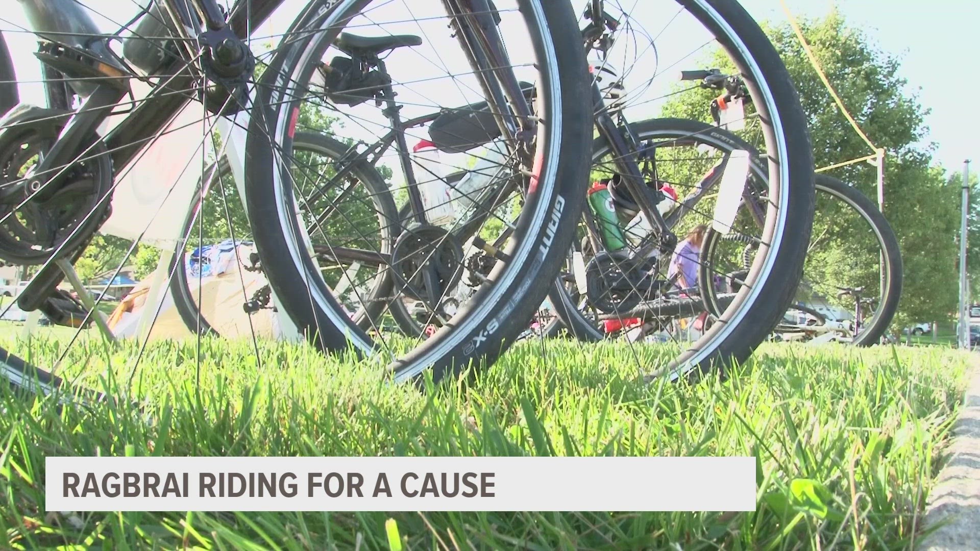 Riders got to share the causes they're supporting as they continued their journey across Iowa on Monday.