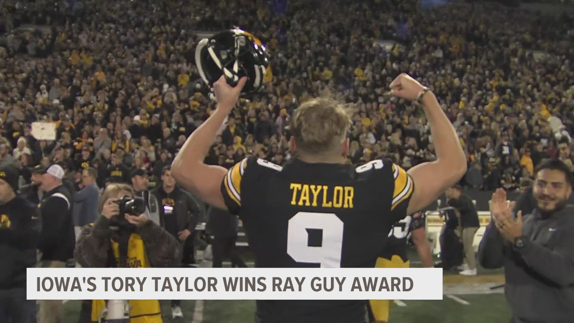 Iowa senior punter Tory Taylor was the first Hawkeye and the second consecutive Melbourne, Australia, native to win the award.