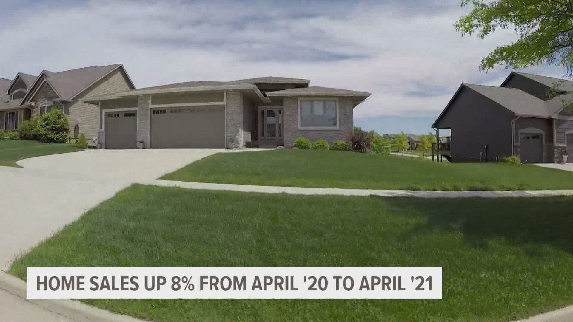 The Iowa Association of Realtors says the growth in sales is likely to continue.
