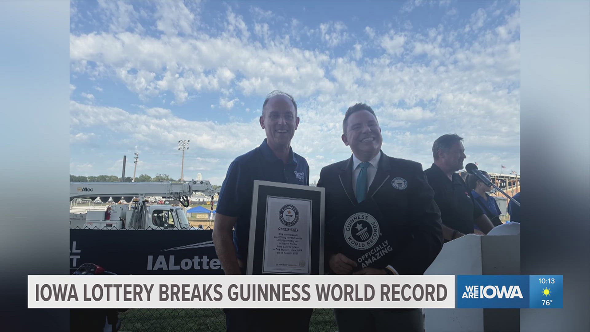 Iowa Lottery breaks Guinness World Record at Iowa State Fair