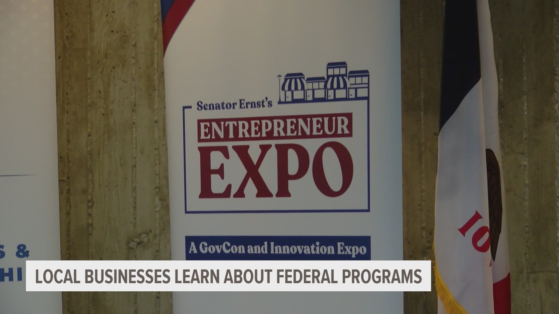 U.S. Sen. Joni Ernst hosted an entrepreneur expo at Iowa State University to explain how local businesses can get federal contracting opportunities.