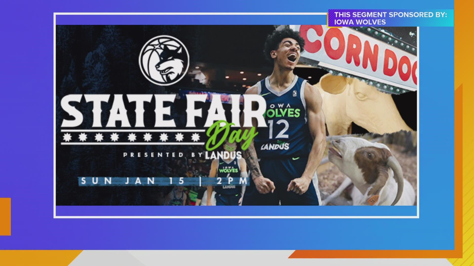 Chip Albright, IA Wolves and Ann Appleseth, Landus stop by to talk about "Iowa State Fair Day" at the Iowa Wolves game Sunday at 2pm | Paid Content