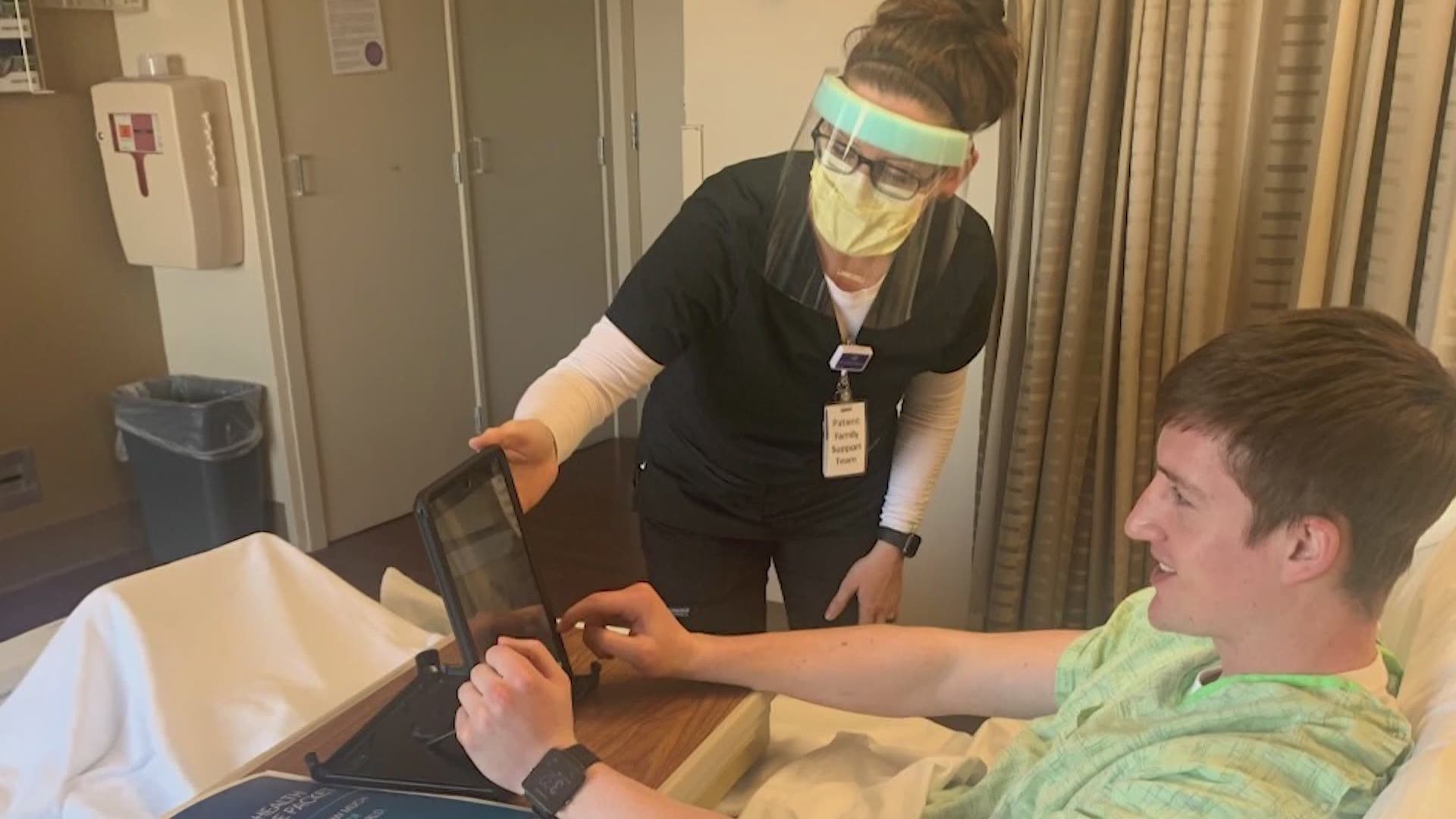 To help patients communicate with loved ones, UnityPoint Health began the Patient Family Support Team to bring in iPads and other devices.