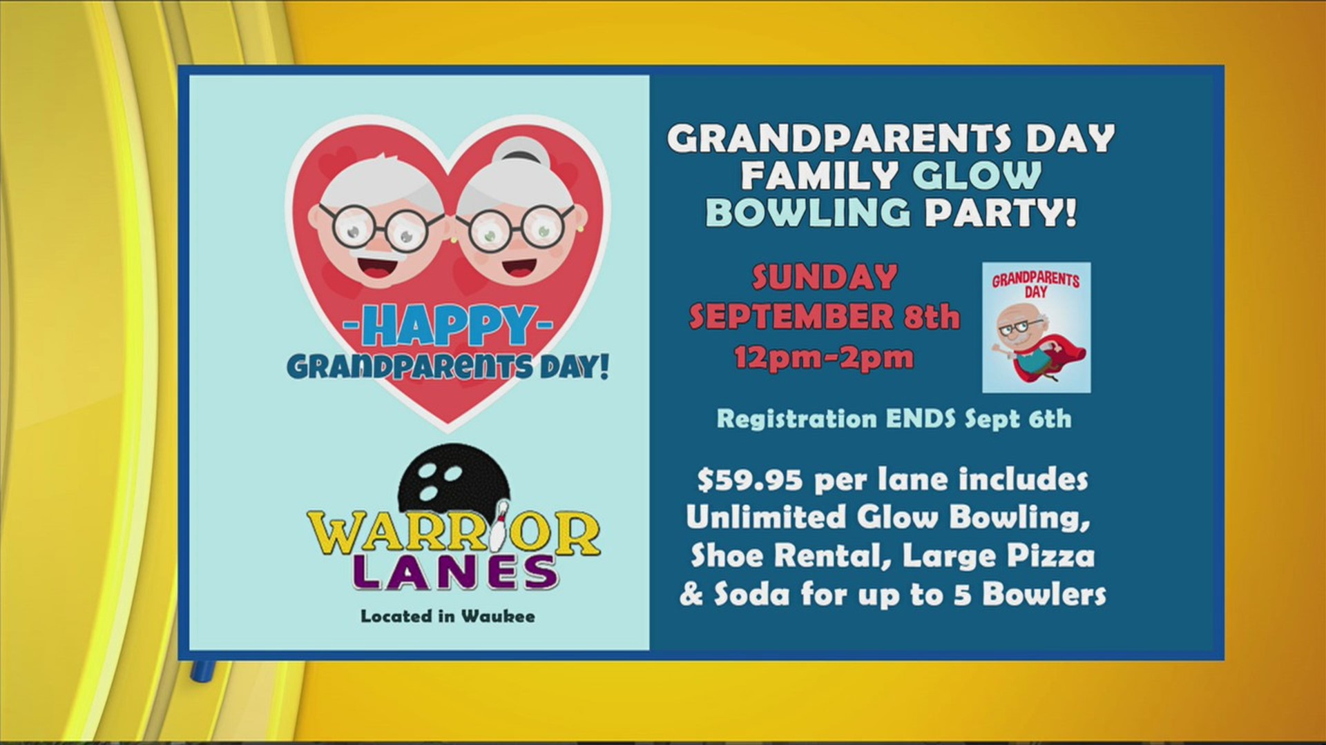 Warrior Lanes - Bowling Blastoff & Grandparents Day