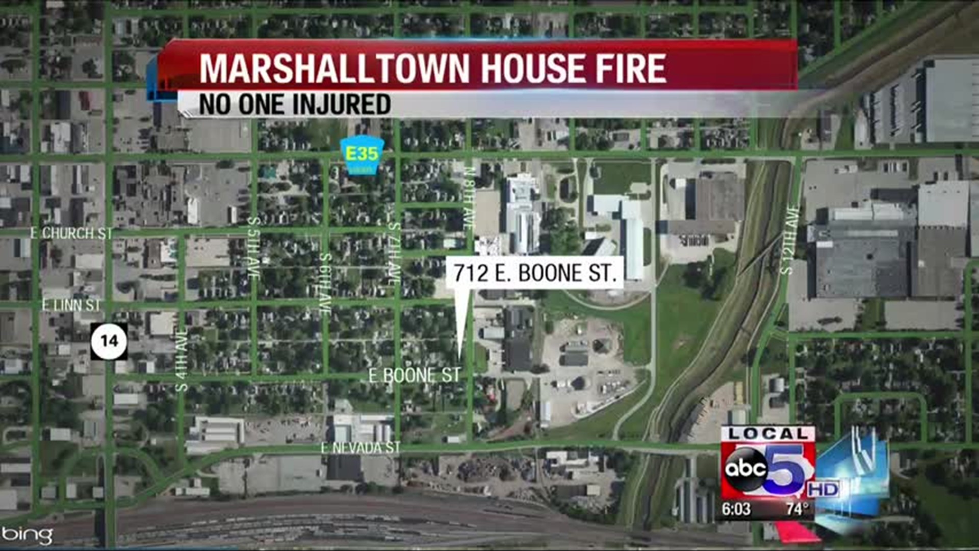 Fire rips through Marshalltown home