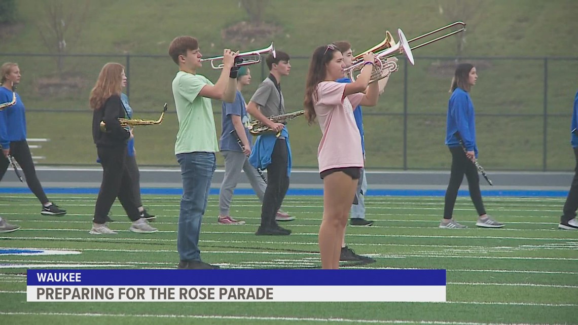 Waukee Warrior Regiment heading to the Rose Parade