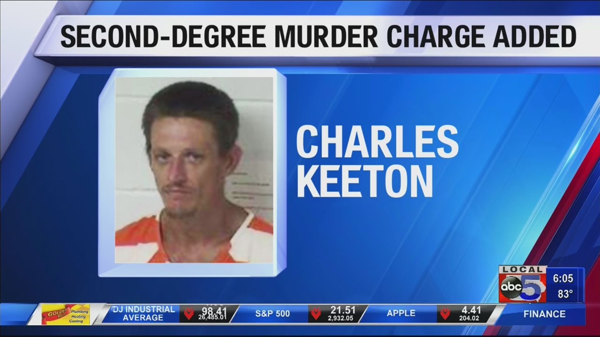 Charles Keeton has been charged with 2nd degree murder of Christy Hribal.