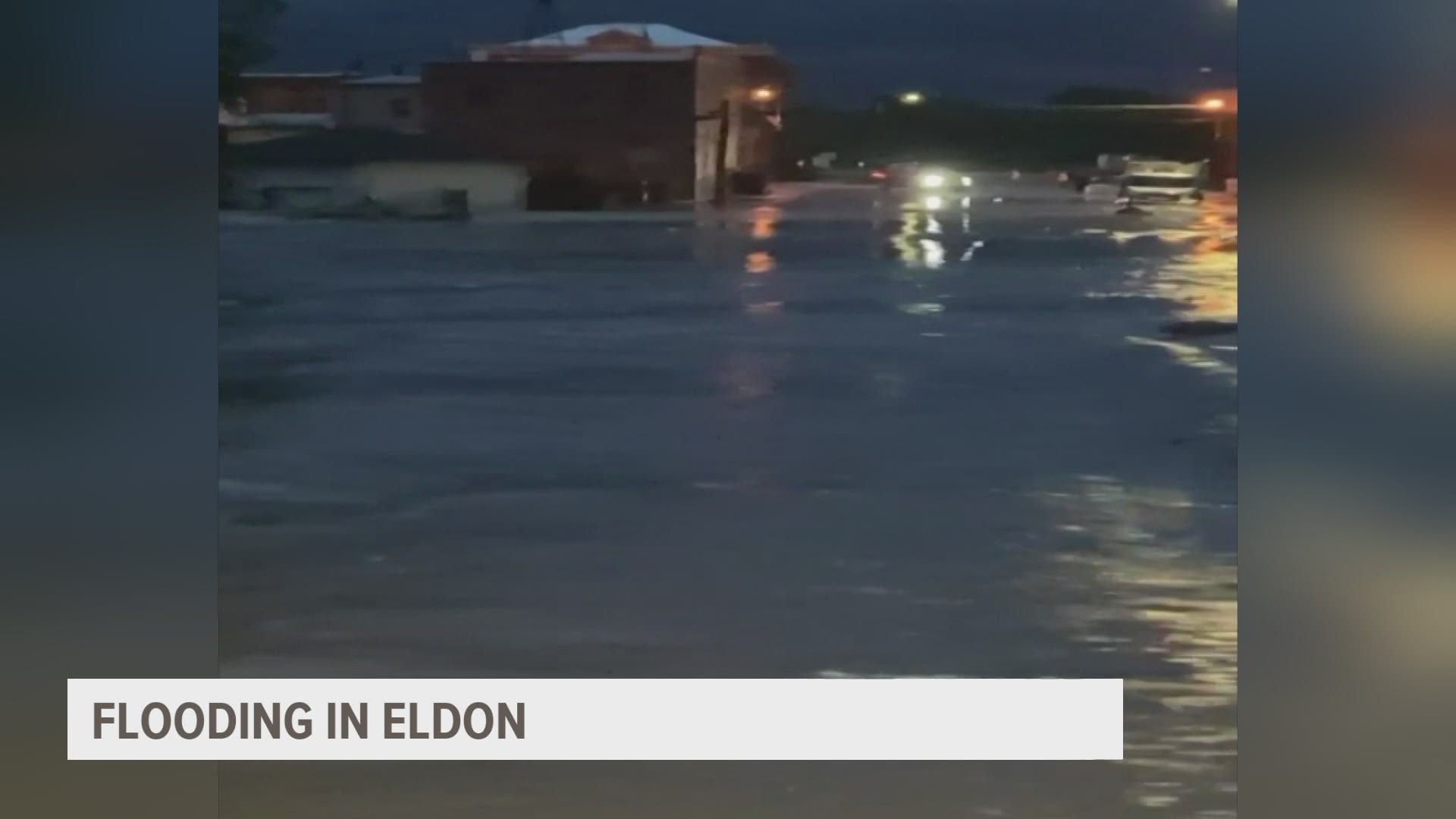 Eldon Mayor Jerry Lee Potts says the basement of City Hall is flooded.