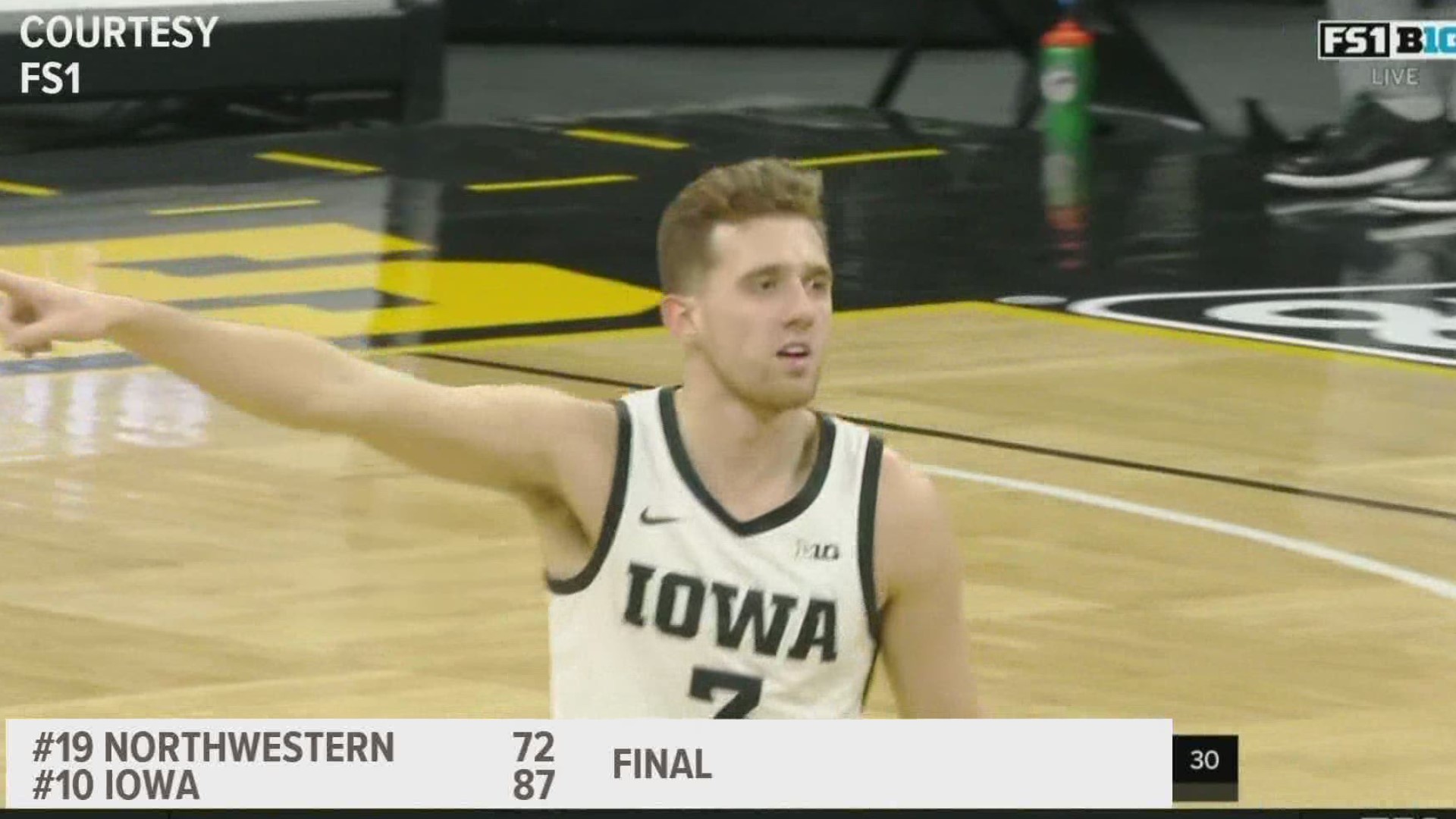 The Hawkeyes won their eighth consecutive home game against a ranked opponent.