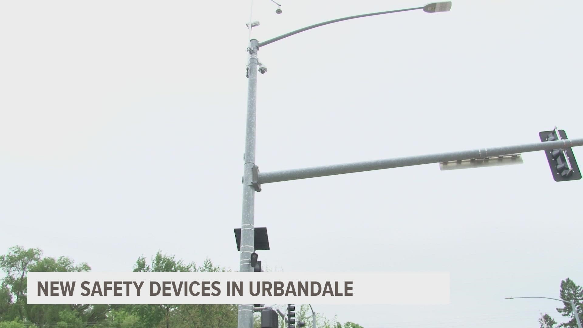 Urbandale now has new safety devices installed at certain intersections aimed at helping cut down on crimes.