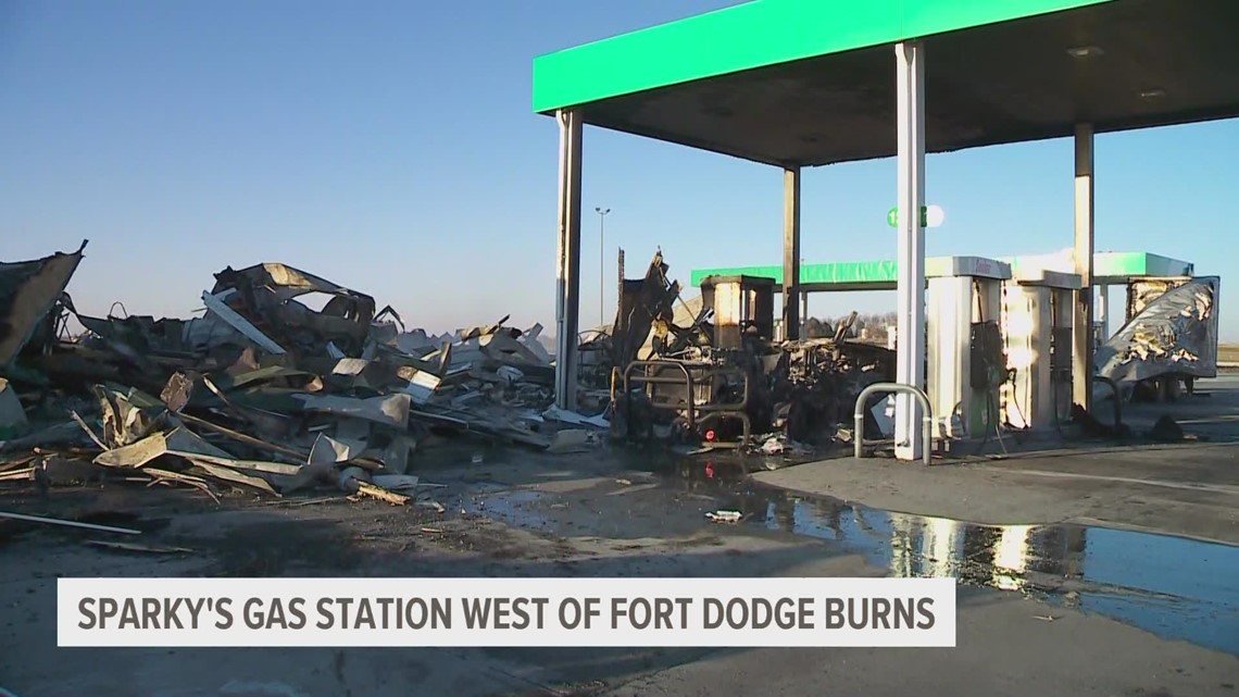 Sparky's One Stop burns down near Rockwell City