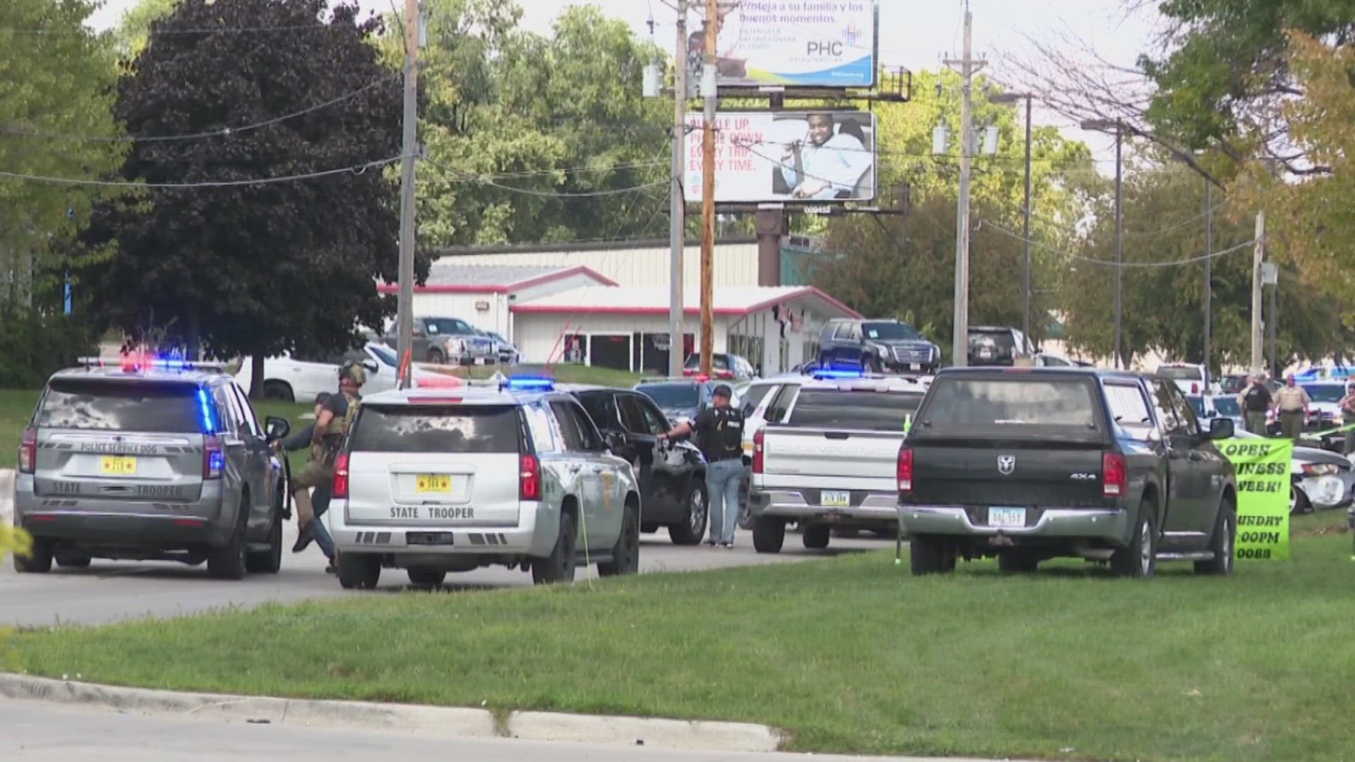 Officials identified 42-year-old Scott Eugene Smith of Des Moines as the suspect who shot at a deputy and barricaded himself inside a hotel.