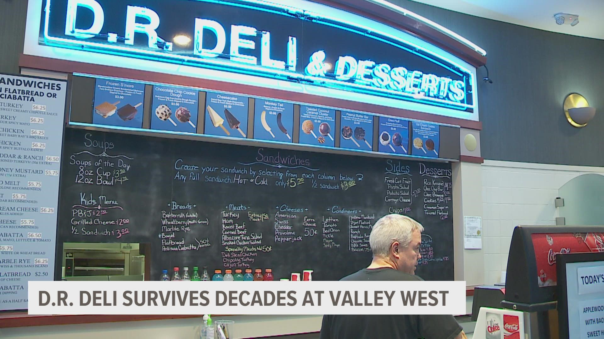 D.R. Deli owner Darin Mitchell says the business has survived thanks to its great products and loyal customers.