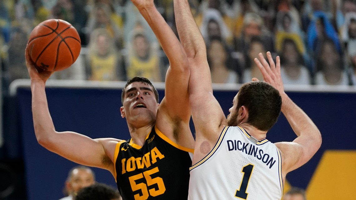 Iowa's Luka Garza can't go full-tilt at NBA Draft Combine because of injury