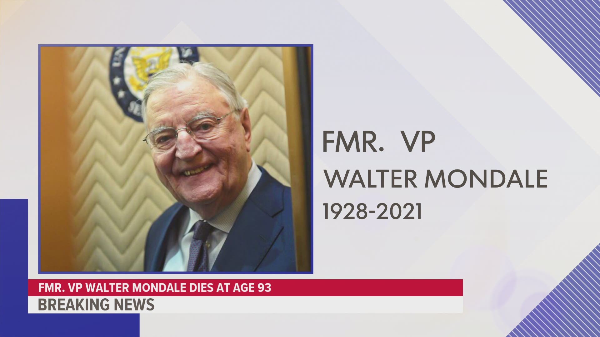 Walter Mondale was vice president under Jimmy Carter and battled Ronald Reagan for the presidency in 1984.