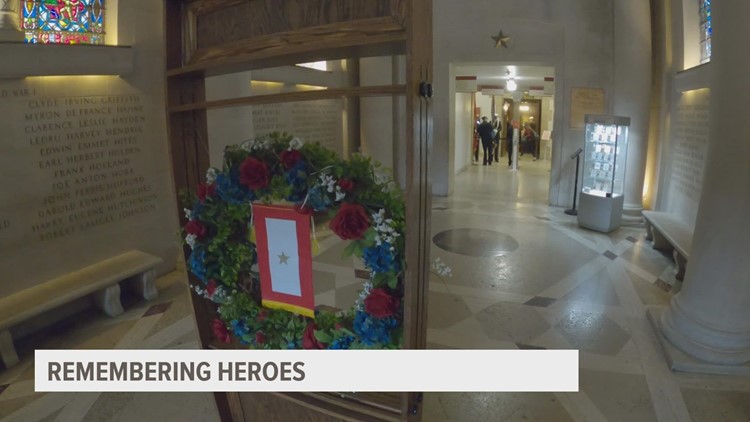 Students who died in battle added to the wall of names in Iowa State's Gold Star Hall