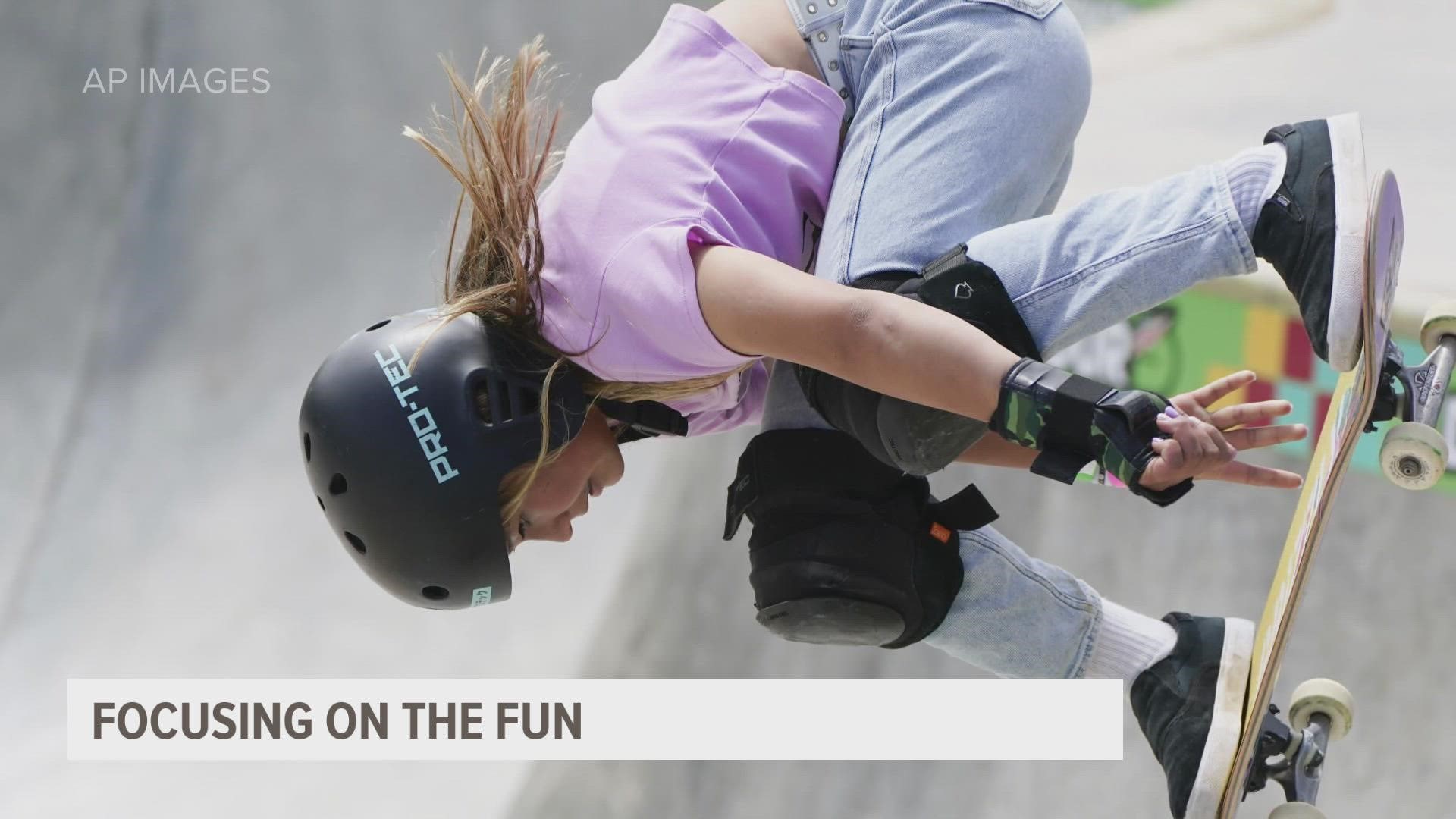 At 14-years-old, Sky Brown is an Olympic bronze medalist and won silver at Dew Tour in 2021.