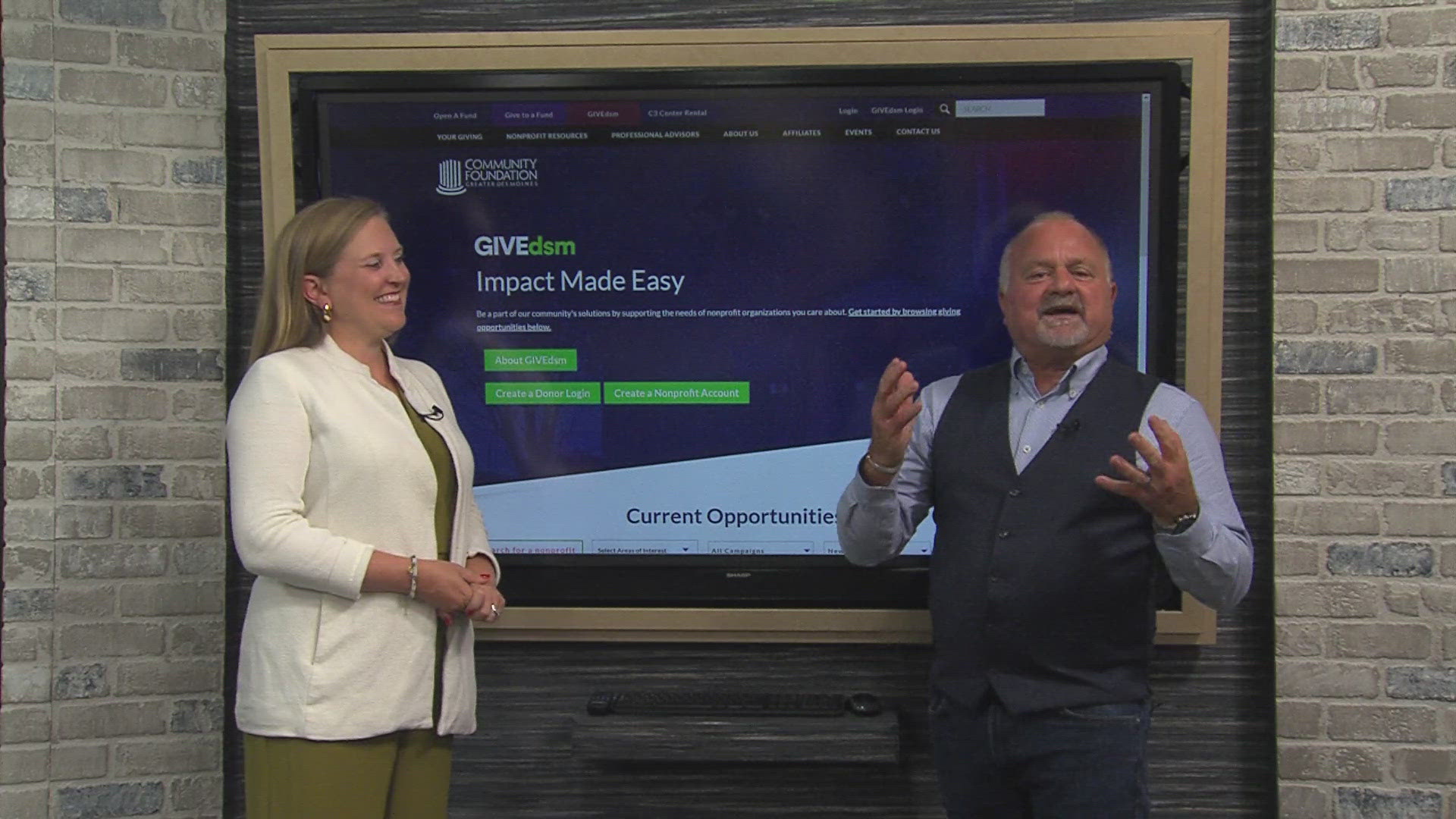 The Community Foundation of Greater Des Moines provides support to area non-profits. They've relaunched a new tool, GIVEdsm, to help connect donors with causes.