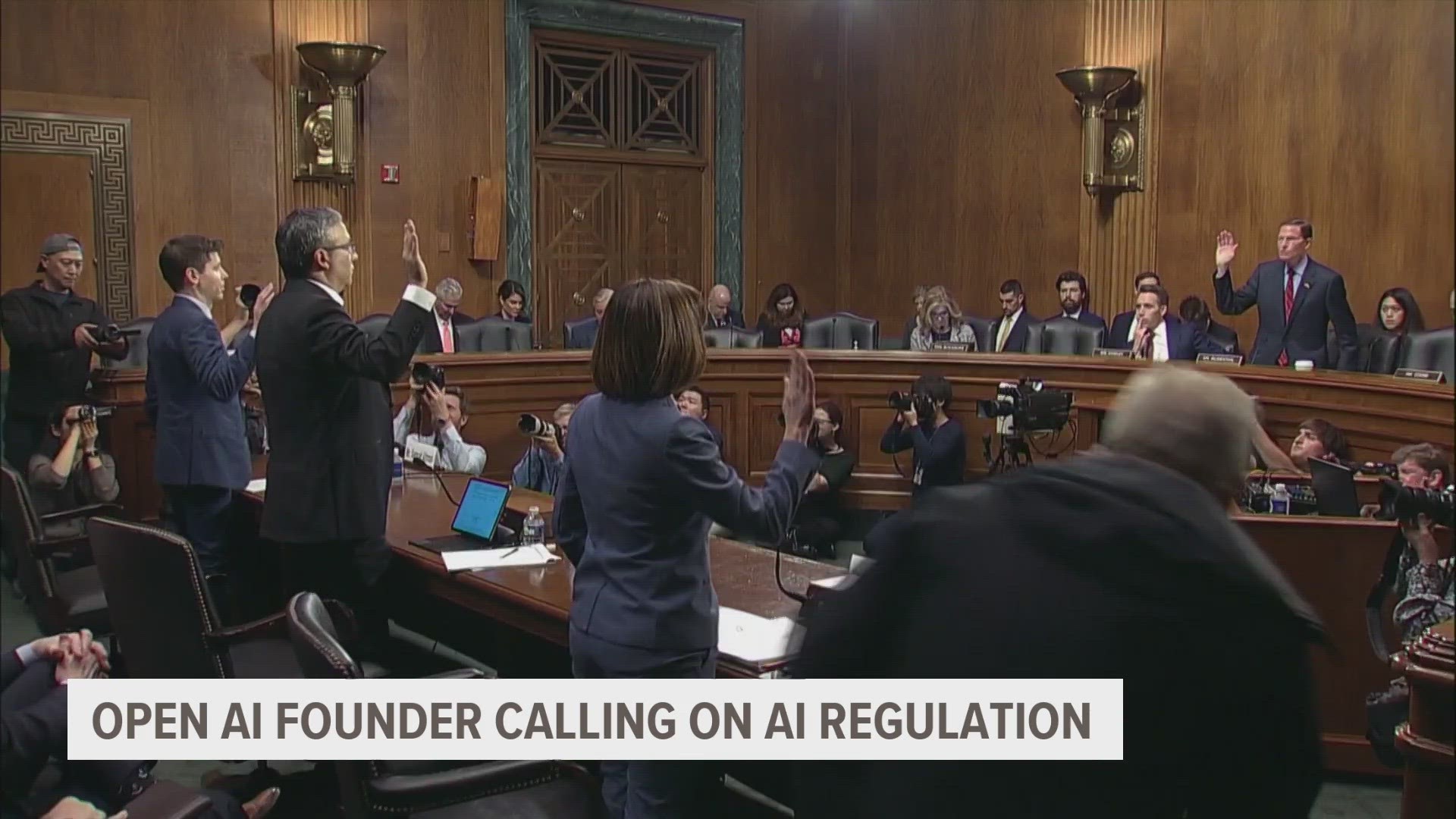 Lawmakers expressed concerns about the ability of “generative AI” tools to mislead people, spread falsehoods, violate copyright protections and upend the job market.