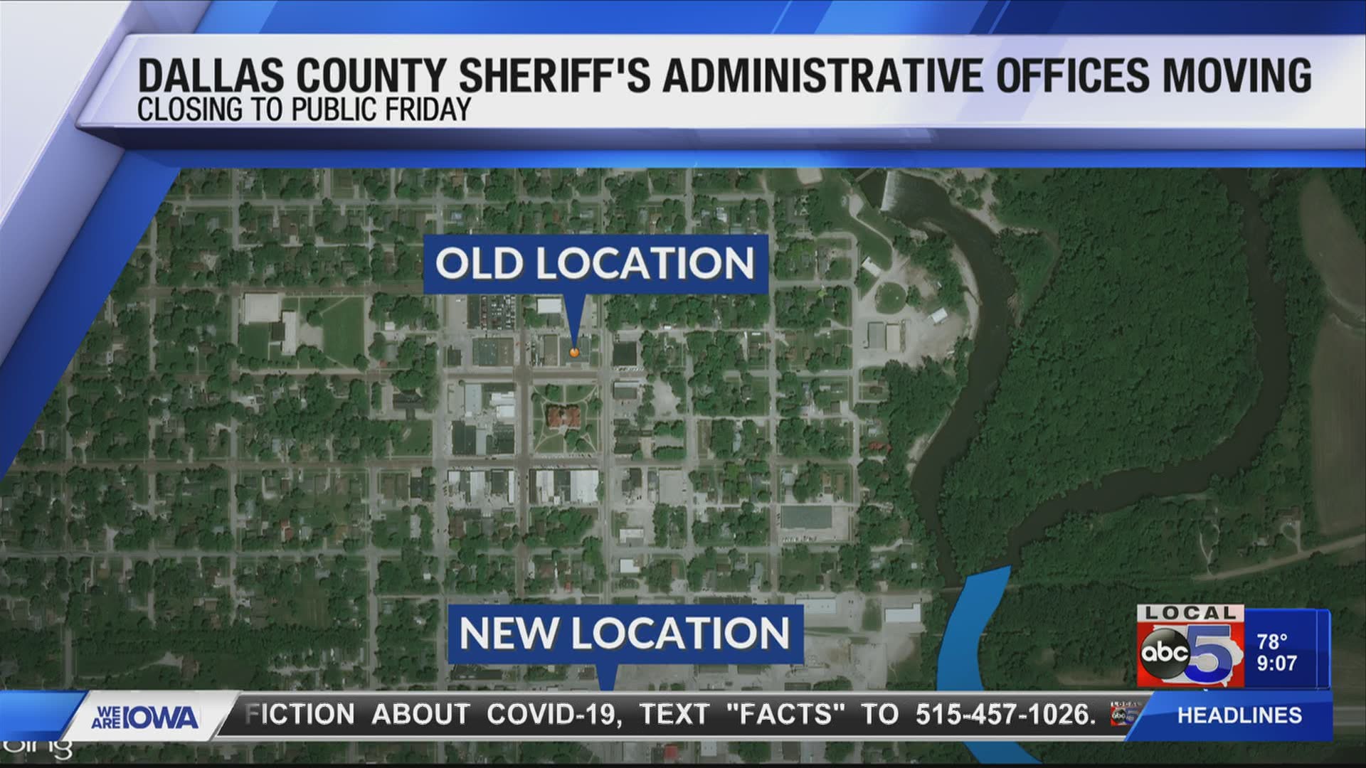 The Dallas County Sheriff's administrative offices are moving crosstown in Adel.