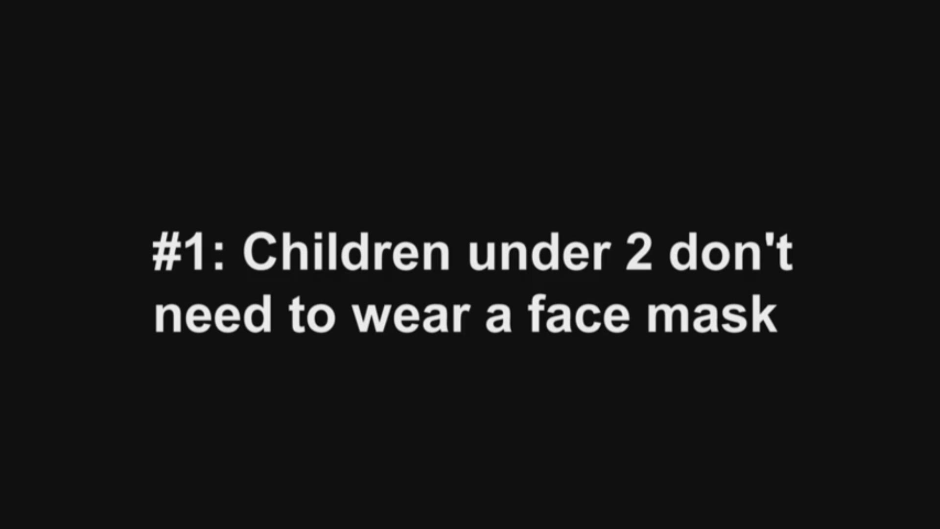 How to get kids wearing a face mask