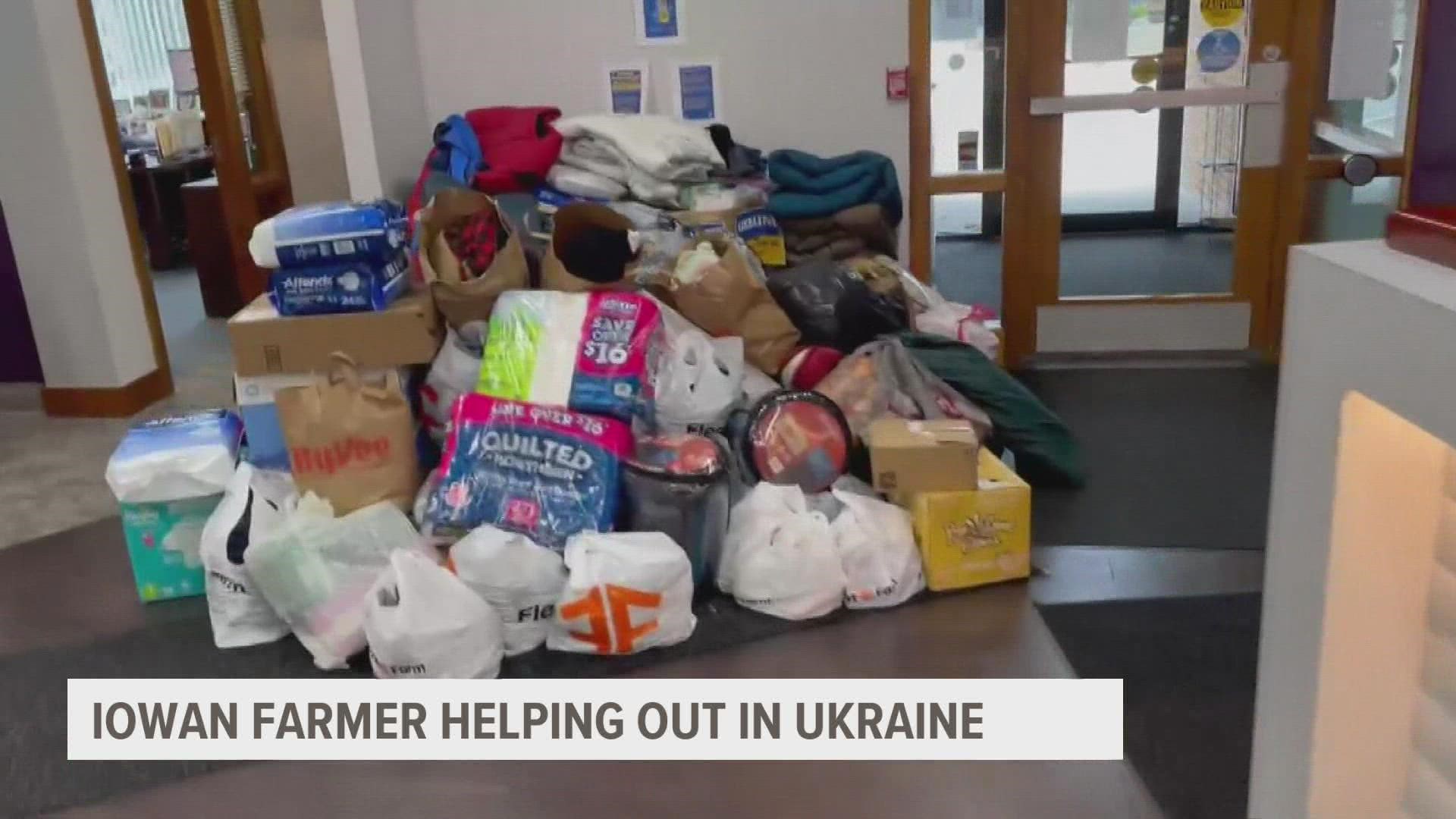 An Iowa native is currently living in Ukraine and asking Iowans to send seed donations.