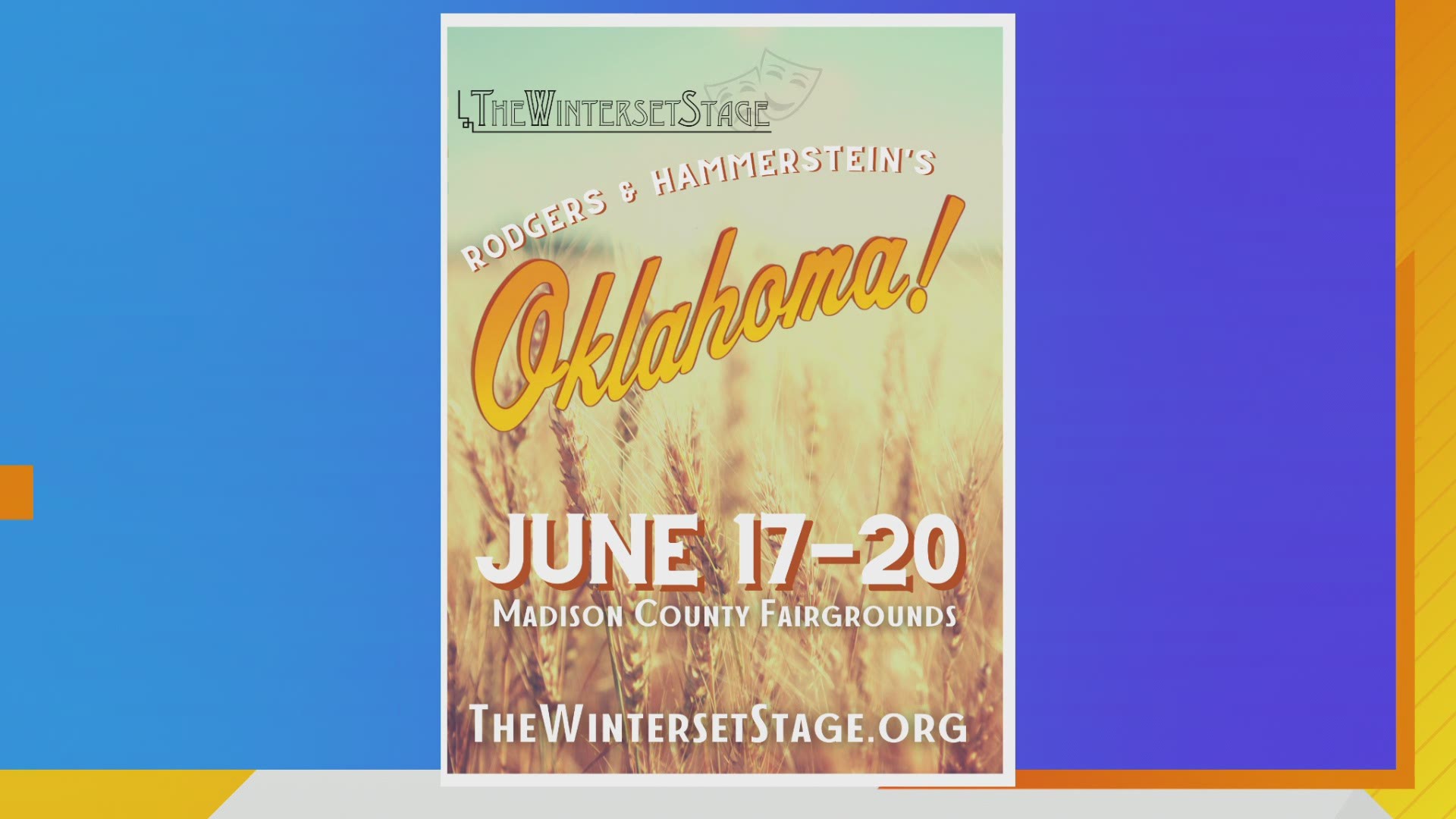 Director Scott Smith & "Curly" (Jon Barrett) talk about the musical production of "Oklahoma!" coming to the Madison County Fairgrounds June 17-20, 2021