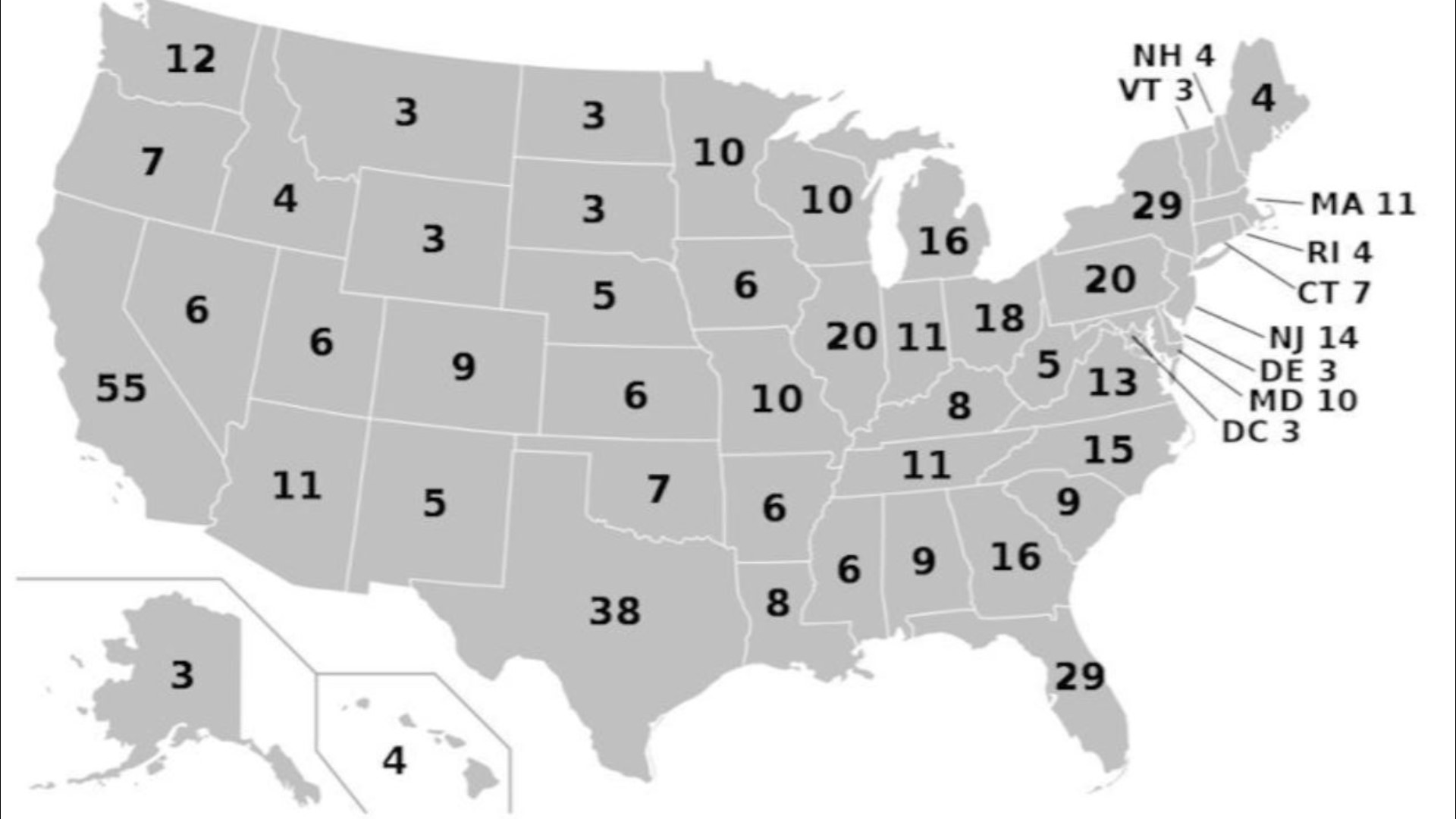 How many electoral votes does Iowa have?
