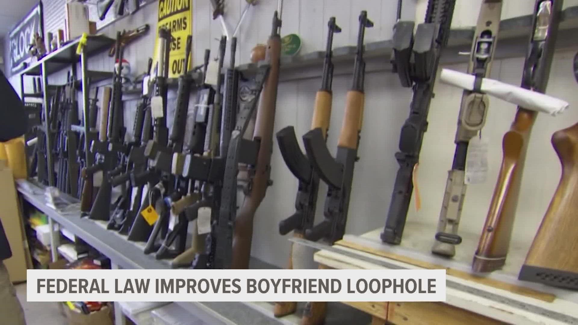 The act provides new protections to victims who may be dating a violent abuser who owns firearms.