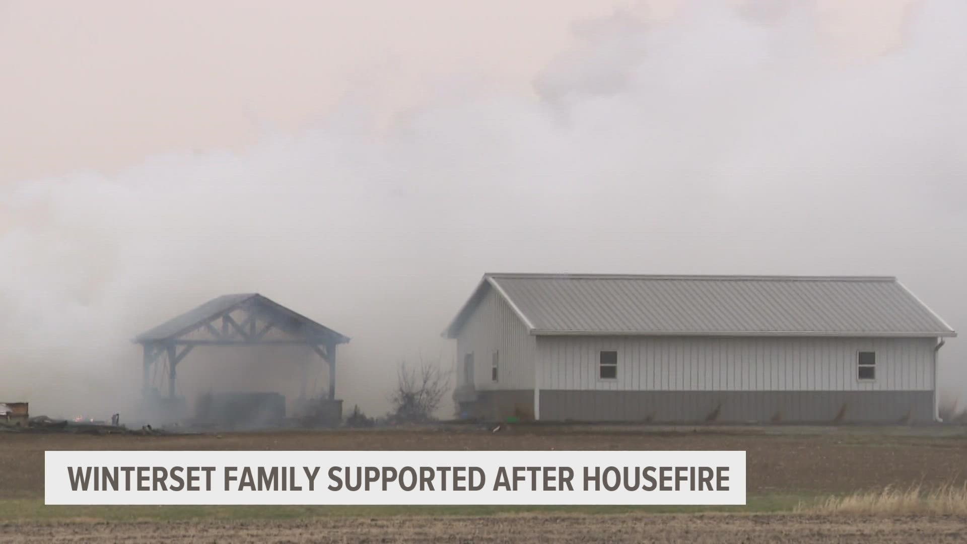 The Winterset community is helping out a local first responder after a house fire. Here's how officials think this fire started.