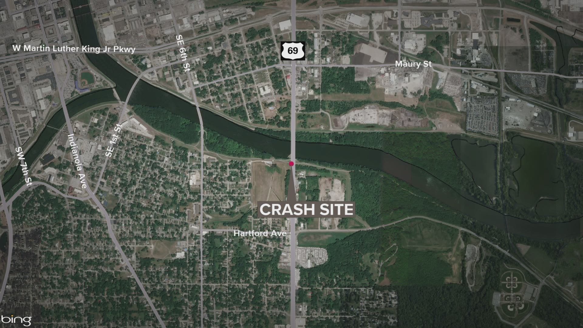 A man is dead after crashing a vehicle into a tree early Saturday morning in Des Moines, officers said.