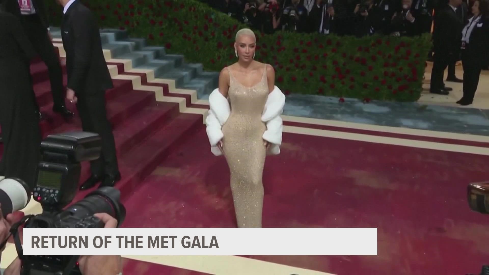The event came back with a "Gilded Glamour" theme, and Kim Kardashian ended up stealing the show with a dress made famous by Marilyn Monroe.